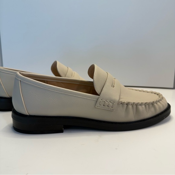 LOFT Penny Loafers Slip-On Flats Women’s Size 8 Cream - Picture 3 of 12